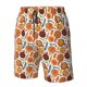 thumbnail image 4 of Balery Hot Fresh Pizza Traje de Baño Estilo Hawaiano para Hombre, Shorts de Secado Rápido con Bolsillos-XX-Large, 4 of 6
