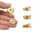 thumbnail image 6 of Uxcell 5 Set Sew-on Snap Buttons 17mm Metal Snap Fastener Buttons, Gold, 6 of 7