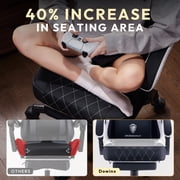 Dowinx Gaming Chair Fabric with Pocket Spring Cushion, Ergonomic High Back Computer Chair with Footrest