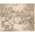 thumbnail image 3 of Hans Rottenhammer 18x15 Black Modern Framed Museum Art Print Titled - The Descent of the Holy Ghost (Late 16th-Early 17th Century), 3 of 5