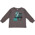 thumbnail image 3 of Inktastic I Wear Teal for my Grandma Boys or Girls Long Sleeve Toddler T-Shirt, 3 of 5