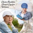 thumbnail image 5 of 4 Pcs Soft Chemo Cancer Hats for Women Breathable Bamboo Baseball Cap Slouch Viscose Hat for Hair Loss Cancer Headwear, 5 of 5