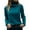 Dark Blue, variant on UJNDER Turtleneck Long Sleeve Cable Knit Sweater for Women Classic Winter Pullover Brown L