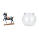 thumbnail image 1 of Escultura De Caballo De Pie Para Decoración De Estantería De Sala De Estar, Con Pecera Pequeña Transparente, Jarrón Transparente Para Dormitorio, Escritorio, Decoración Del Hogar., 1 of 8