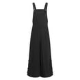 thumbnail image 4 of Spring Tops for Women Summer Jumpsuit for Women Women's Sleeveless Overalls Jumpsuit Casual Wide Leg Bib Pants, 4 of 5