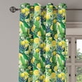 thumbnail image 2 of Ambesonne Jungle Grommet Curtain, Exotic Plants Green Leaf, 50" x 72", Yellow Forest Green, 2 of 6