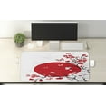 thumbnail image 2 of Japanese Computer Mouse Pad, Japanese Culture Inspired Artwork Cherry Blossom Sakura Tree Eastern, Rectangle Non-Slip Rubber Mousepad X-Large, 35" x 15", Vermilion Black White, by Ambesonne, 2 of 2
