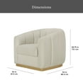 thumbnail image 4 of Better Homes & Gardens Lillian Accent Swivel Chair, Cream Linen, 4 of 13