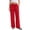 Red #29, variant on Linen Pants Women Summer Cotton Linen Stretch Palazzo Slacks Flowy Wide Leg Loose Beach Trouser with Pockets