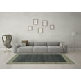 thumbnail image 3 of Ahgly Company Indoor Square Abstract Light Blue Modern Area Rugs, 5' Square, 3 of 4