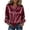 Wine, variant on Long Sleeve Womens Blouses Casual Satin Fall Tops Women Loose Tie Neck Balloon Sleeve Solid Tops