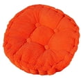 thumbnail image 5 of Cojín para silla, acolchado grueso, redondo, para comedor interior y exterior, cojín redondo, color naranja, 5 of 5