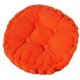 thumbnail image 5 of Cojín para silla, acolchado grueso, redondo, para comedor interior y exterior, cojín redondo, color naranja, 5 of 5