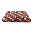 thumbnail image 4 of Fruits Pet House, Cinnamon Sticks and Halved Beverage Ingredients Exotic Spices Agriculture, Outdoor & Indoor Portable Dog Kennel with Pillow and Cover, 5 Sizes, Cinnamon Red Cream, by Ambesonne, 4 of 5