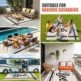 thumbnail image 4 of BOO Halloween Outdoor Rug for Patio/Deck/Porch, Non-Slip Large Area Rug 5 x 7 Ft, Striped Horror Spi-der Web Beige Indoor Outdoor Rugs Washable Area Rugs, Reversible Camping Rug Carpet Runner, 4 of 8