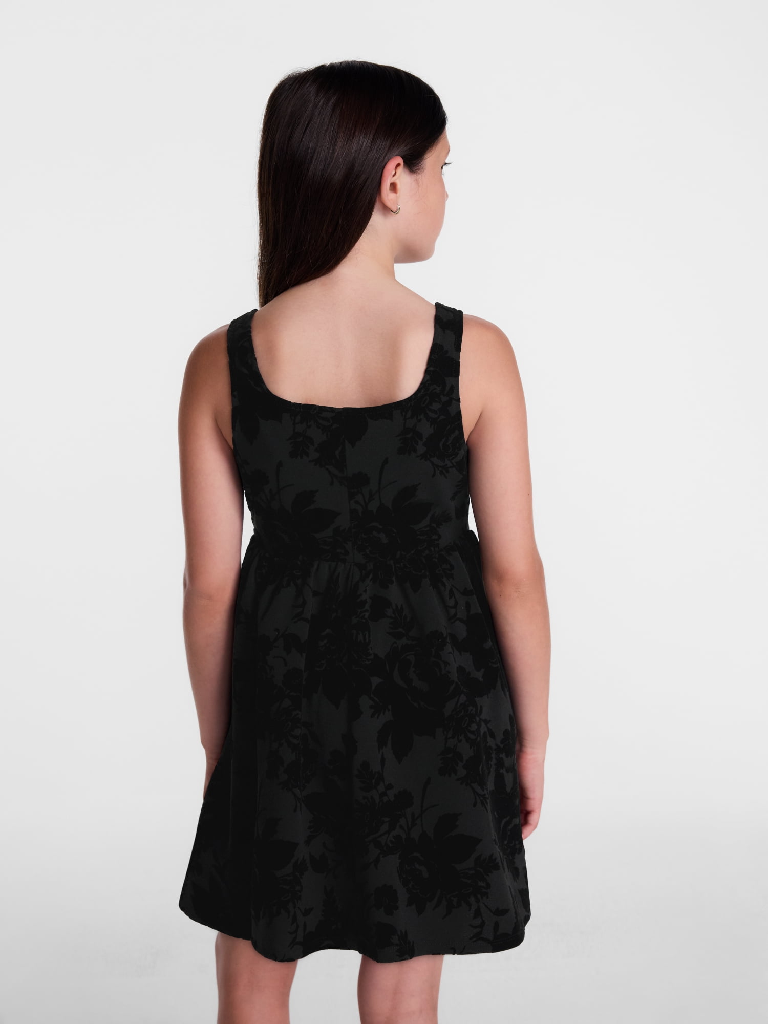 Weekend Academy Girls Sleeveless Flocked Velvet Dress, Sizes 4-18