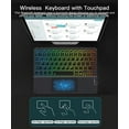 Multilingual 7Colors Backlit Wireless with Touchpad Keyboard