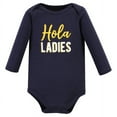thumbnail image 3 of Hudson Baby Infant Boy Cotton Long-Sleeve Bodysuits, Hola Ladies 5-Pack, Preemie, 3 of 7