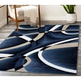 thumbnail image 3 of Luxe Weavers Navy Modern Abstract Area Rug 5x7 Geometric Living Room Carpet, 3 of 11