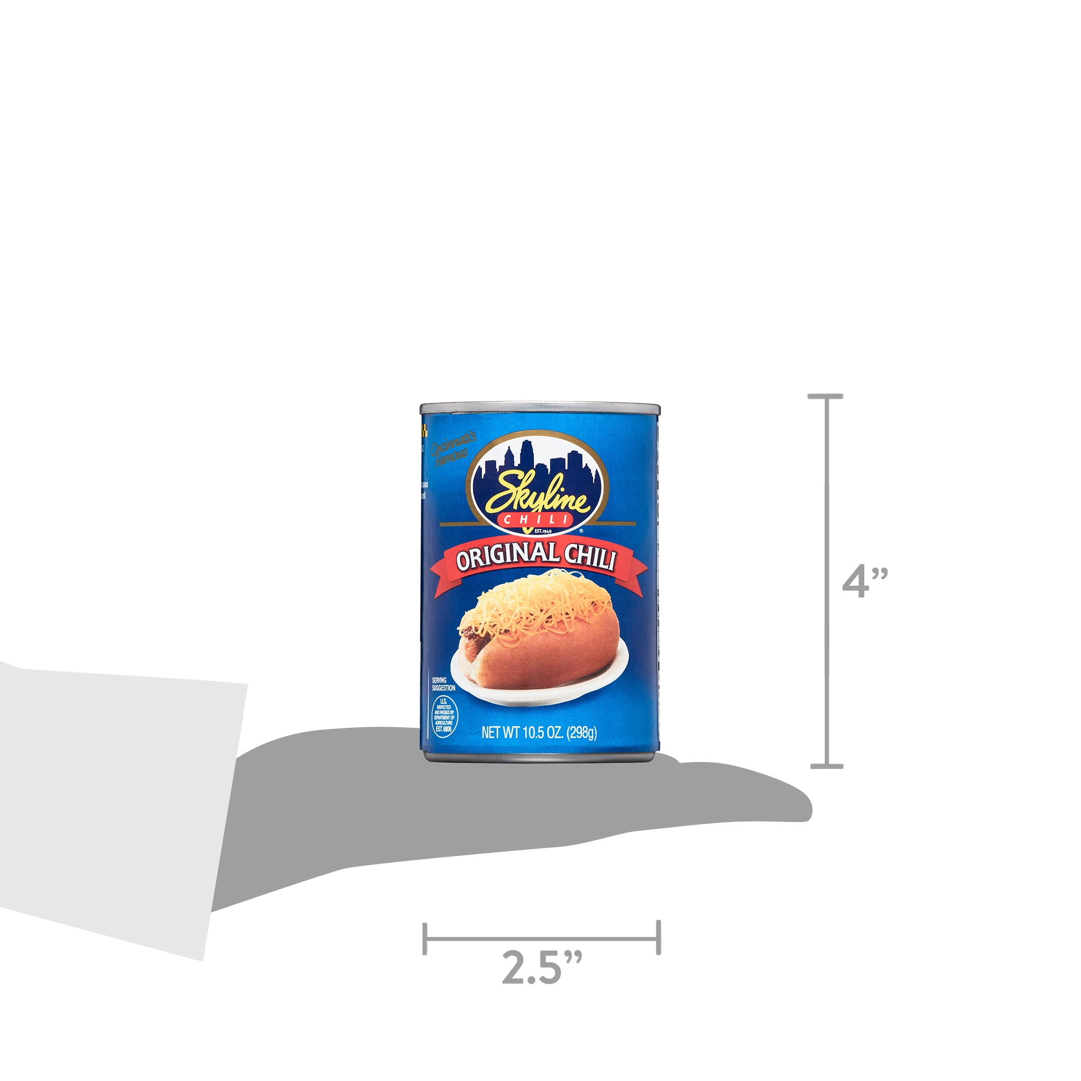 (3 pack) Skyline Chili Original Chili, 10.5 Oz