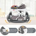 thumbnail image 3 of INFANS Baby Walker, 6 in 1 Behind Walker Learning Seated Rocker Bouncer with Removable Music Tray, Adjustable Height and Speed, Washable Seat Cushion, Foldable Activity Center for Toddlers, 3 of 9