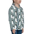 thumbnail image 3 of Kdxio Penguin Pattern Boys Athletic Unisex Boys Girls Hoodie with Pocket Sweatshirts-Small, 3 of 6