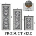 thumbnail image 4 of Ileading Boho Kitchen Rug Sets 3 Piece Runner Bohemian Mats Non Skid Washable Kitchen Floor Mat Runner, 4 of 12