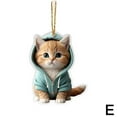 thumbnail image 7 of 2D Cat Car Charm Rear View Mirror Hanging Pendant Cute Car Dog HOT, 7 of 7