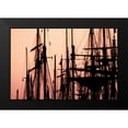thumbnail image 2 of Hausenflock, Alan 18x13 Black Modern Framed Museum Art Print Titled - Tall Ships at Sunset II, 2 of 5