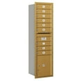 thumbnail image 2 of Maximum Height Recessed Mounted 4C Horizontal Mailbox with 9 Doors and 1 Parcel Locker in Aluminum with USPS Access - Rear Loading, 2 of 4