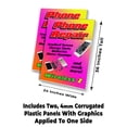 thumbnail image 2 of Phone Repair (24" X 36") 4mm Corrugated Plastic Panel, Graphics Applied To 1 Side (Pk of 2), 2 of 4