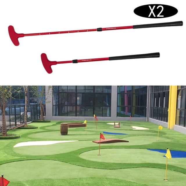2x Putter para golf, , Escalable, de Vía Palos para golf Portátile Accesorios de Putter de Práctica, para Entrenamiento en Interiores shamjiam Putters de golf