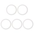 thumbnail image 1 of Uxcell 5Pcs Junta O de silicona, Juntas de silicona de 3.58" para sellado, arandelas para compresores, reparación de tuberías, tapones de lavabo, tapones de bañera, grifos, blancas, 1 of 6