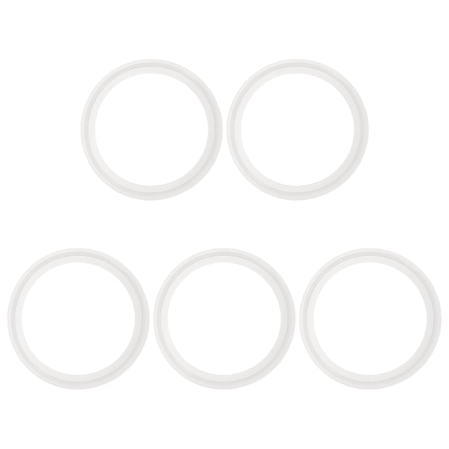 Uxcell 5Pcs Junta O de silicona, Juntas de silicona de 3.58" para sellado, arandelas para compresores, reparación de tuberías, tapones de lavabo, tapones de bañera, grifos, blancas