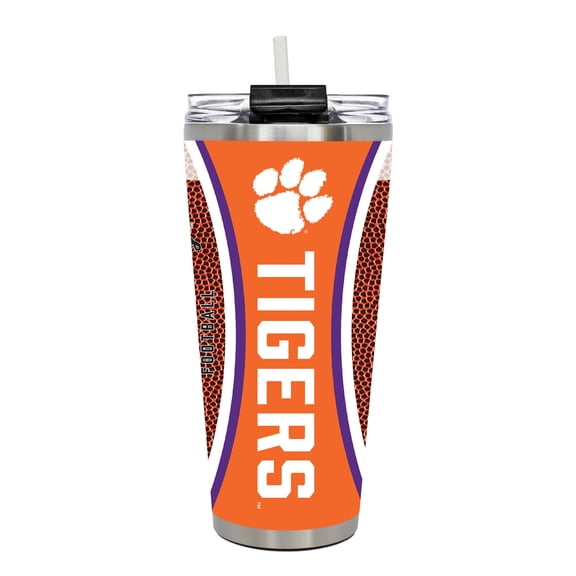 Clemson Tigers 32oz. Big Slim Game Ball Travel Tumbler