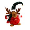 thumbnail image 1 of Muñeca navideña Strade Fareast Limited figura de regalo adorno de peluche Alce 28 cm x 20 cm x 15 cm, 1 of 8