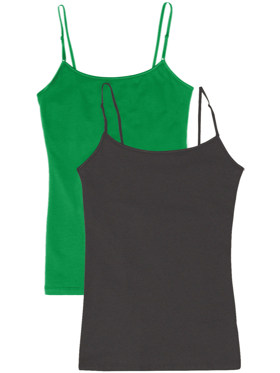 Simlu Women's Camisole Builtin Shelf Bra Adjustable Spaghetti Straps Tank Top Pack Walmart