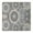 Gray Floral Mandala, variant on Teal Paisley Pattern Square Fitted Tablecloth with Elastic Edge,Square Table Cover,Washable Elastic Table Cover for Home Kitchen Party Decor 34"x34"