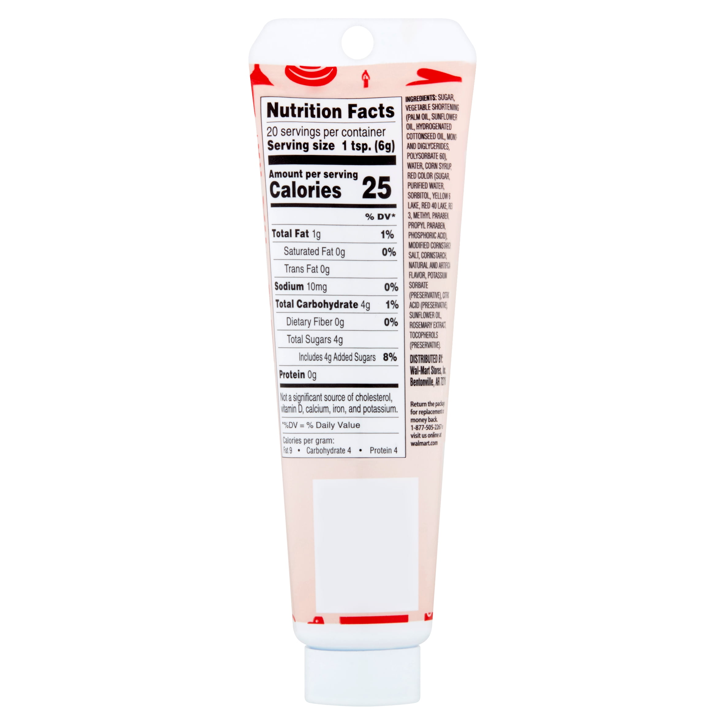 Great Value Red Decorating Icing, 4.25 oz