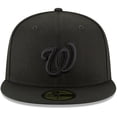 thumbnail image 2 of Men's New Era Black Washington Nationals Primary Logo Basic 59FIFTY Fitted Hat, 2 of 6