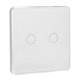 thumbnail image 4 of Interruptor de luz inalámbrico, interruptor de luz táctil de pared inteligente de 2 bandas con diseño meticuloso, 4 of 8