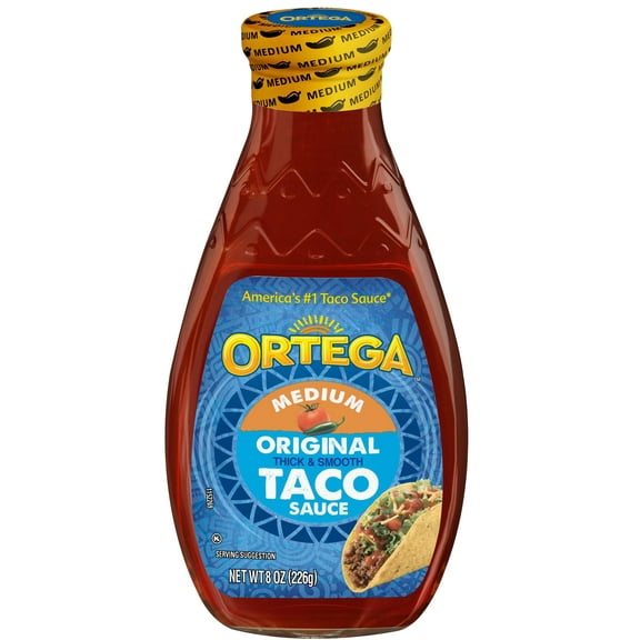 Ortega Original Thick and Smooth Medium Taco and Enchilada Chili Sauce, Kosher, 8 oz