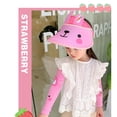 thumbnail image 1 of Children Summer Hat with Sleeves Cartoon Sun Protection Cap Set Wide Brim Beach Cap with Sleeves, 1 of 6
