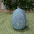 thumbnail image 4 of CuiLiyq Easter Decorative Easter Eggs, Resin Sculpture Easter Eggs With Carved Prints, for Easter Holiday Parties, Living Rooms, Bedrooms and Dining Tables Decoration, 3.3" x 5.3", Blue, 4 of 4