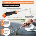 thumbnail image 4 of 2026 Hand Weeder Tool, Rubber Handle Manual Weeder Puller Tool, Uprooting Weeding Tools, Crack Weeder Crevice, 4 Teeth Weeding Tool, Weeding Artifact Tool for Gardening(3 Pcs), 4 of 4
