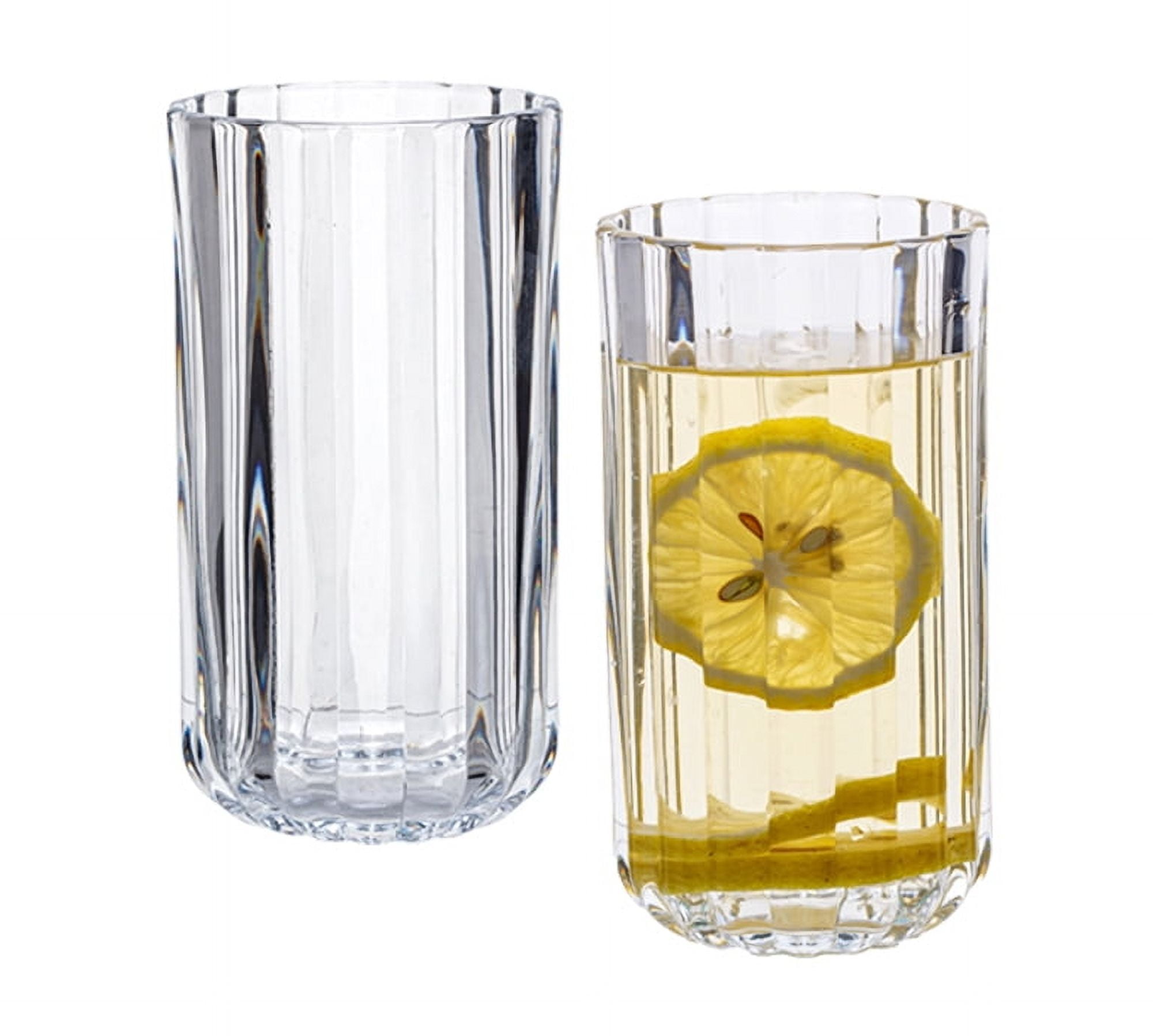 Better Homes & Gardens 14OZ Fluted Glass Tumbler Clear