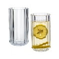 thumbnail image 4 of (2 pack) Better Homes & Gardens 14OZ Fluted Glass Tumbler Clear, 4 of 5