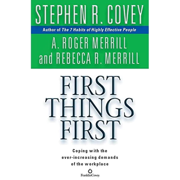 Pre-Owned First Things First Paperback