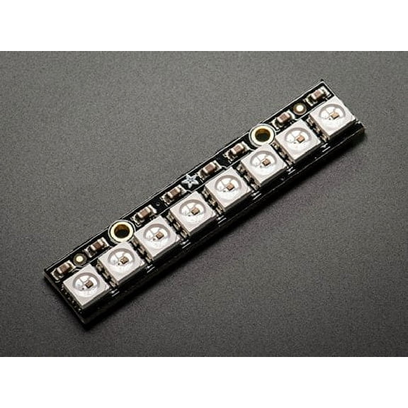 Adafruit NeoPixel Stick for Arduino, 8 - 5050 RGB LEDs with Integrated Drivers