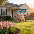 thumbnail image 6 of Meggemo Easter Garden Flag Spring Bunny Egg Double Sided Printed Outdoor Yard Decorative Holiday Home Banner Porch Garden Accent, 6 of 6